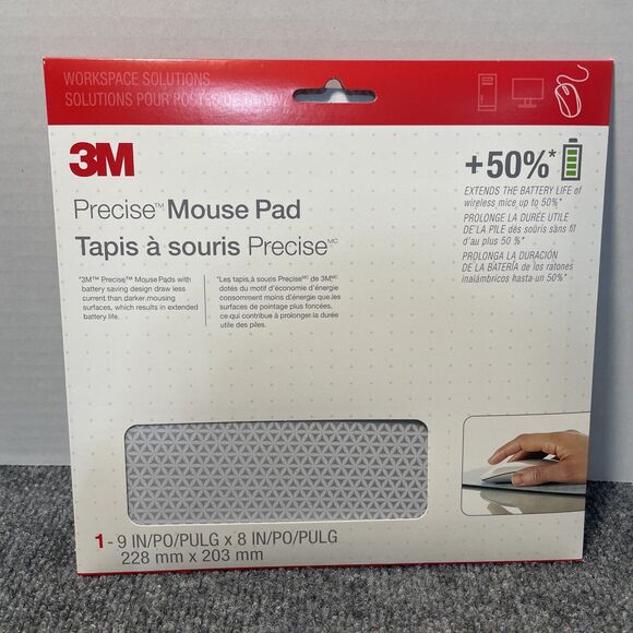 3M Precise Mouse Pad Enhances the Precision of Optical Mice , Non-SkidFoam Back - Picture 1 of 5
